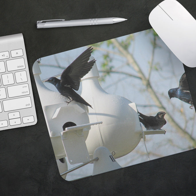 Mousepad - Small - Purple Martins and Gourds